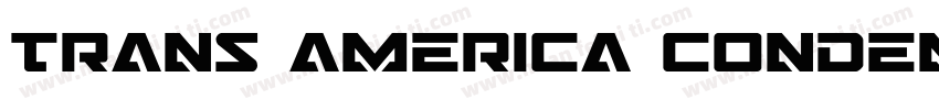 Trans america condensed字体转换